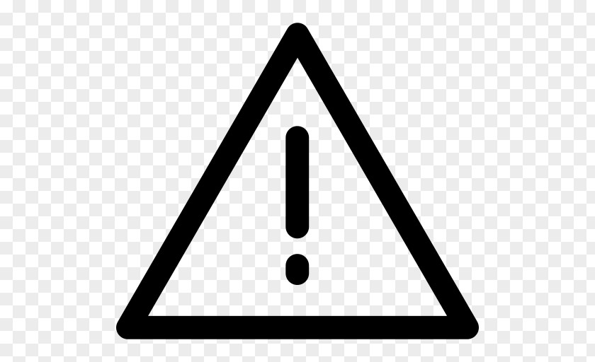 Triangle Exclamation Mark Warning Sign Full Stop PNG