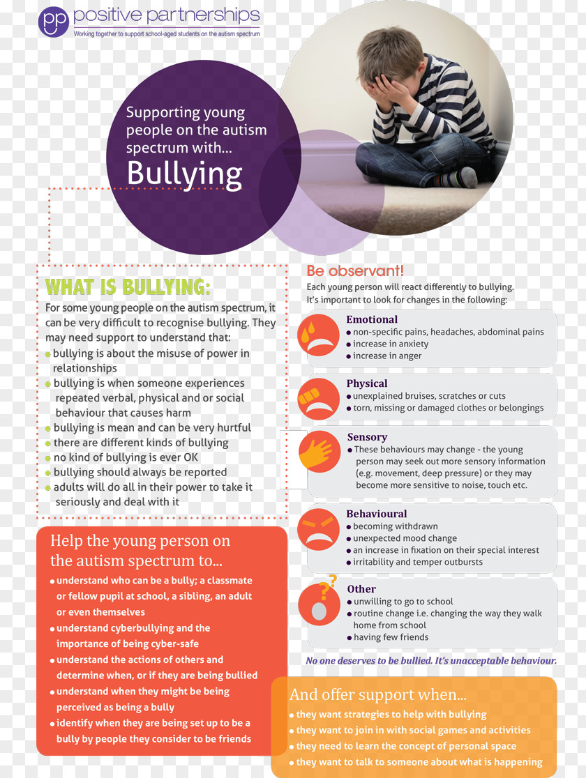 Working Flyers School Information Flyer Bullying Autistic Spectrum Disorders PNG