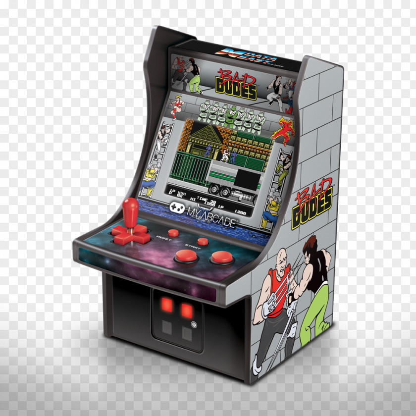 Arcade Cabinet BurgerTime Bad Dudes Vs. DragonNinja Space Invaders Pac-Man PNG