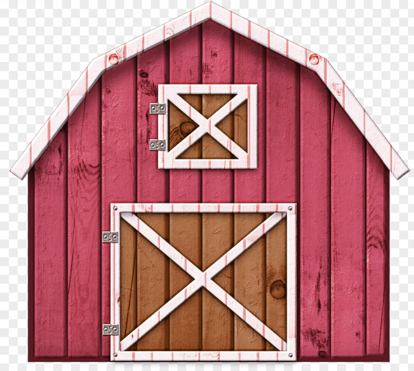 Pink Shed Barn Wood Building PNG