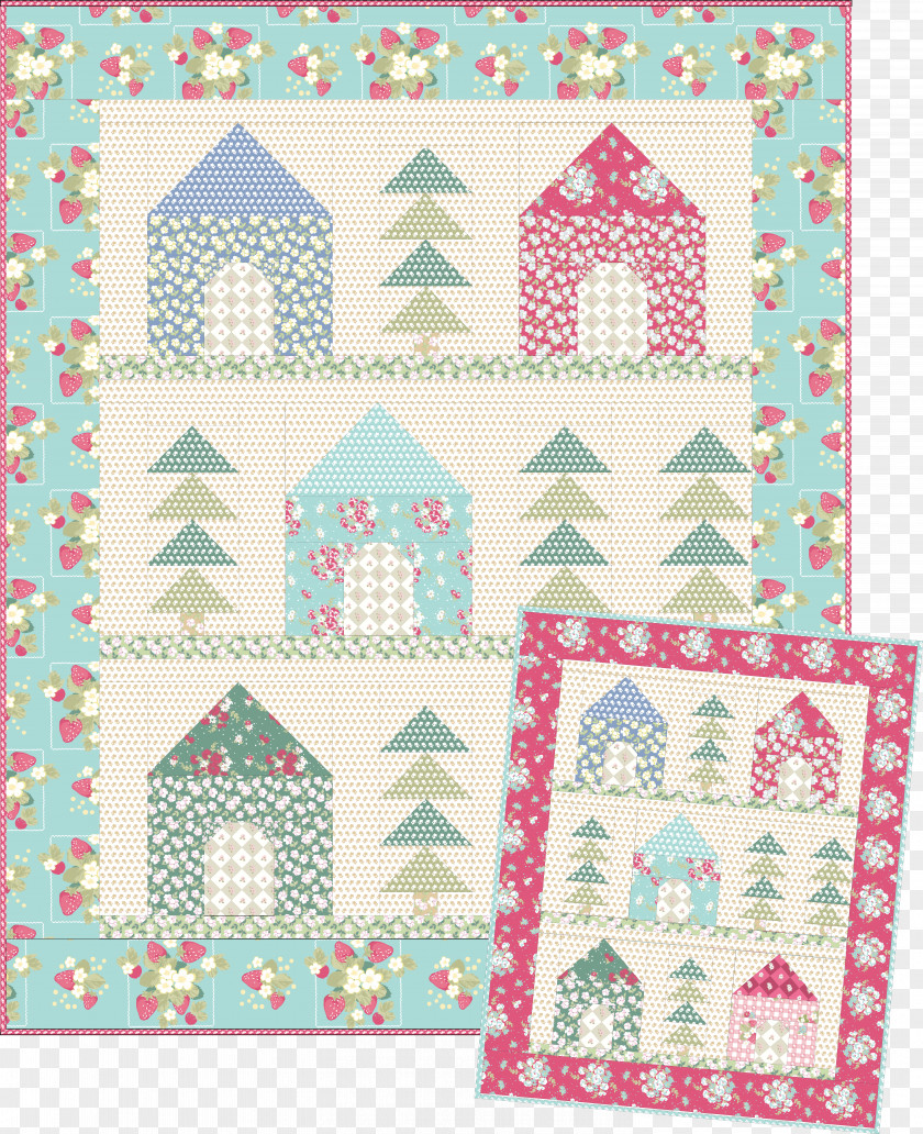 Quilting Place Mats Textile Pattern PNG