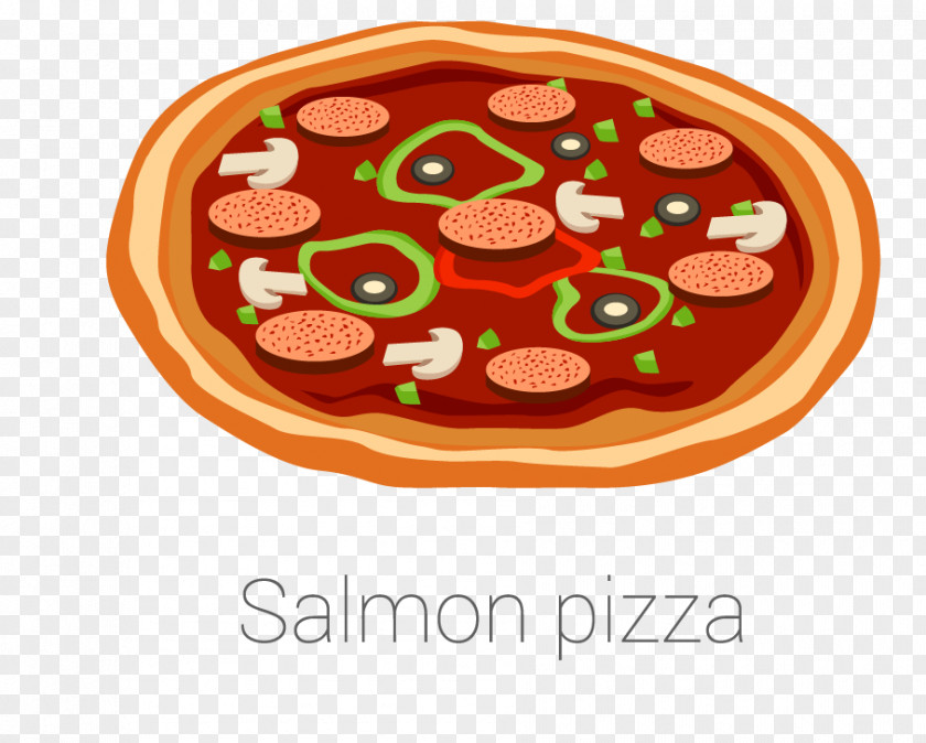 Salmon Pizza Ice Cream Food PNG