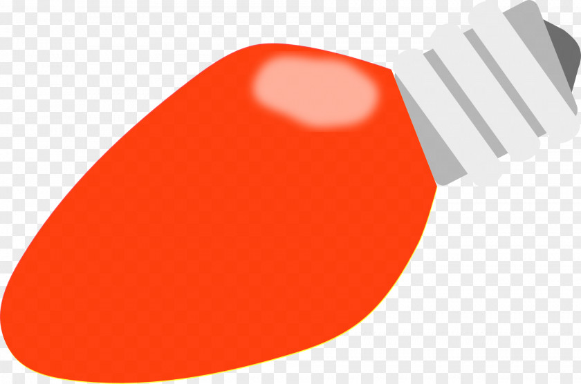 Orange Light Bulb Incandescent Christmas Lights Clip Art PNG