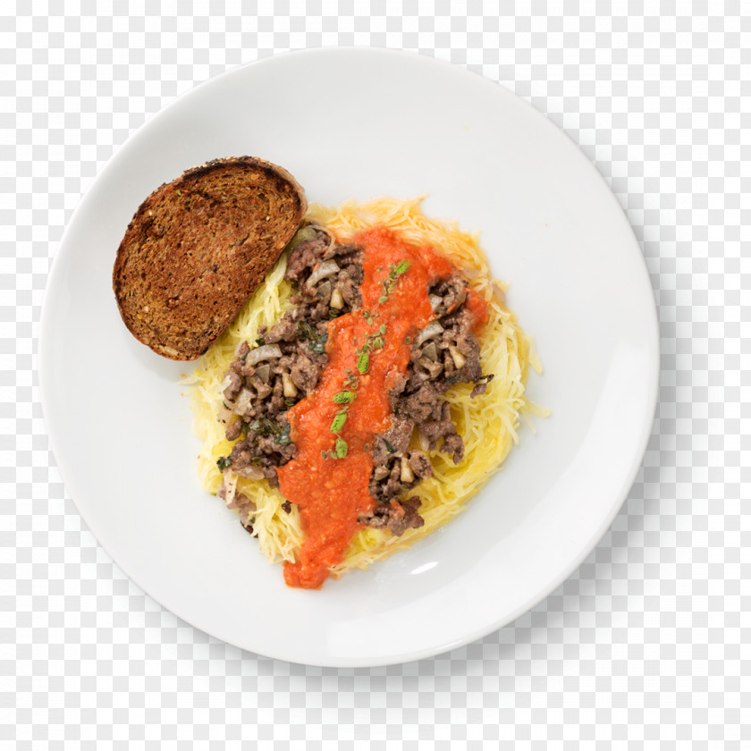 Spaghetti And Meat Sauce Casserole Vegetarian Cuisine Food Recipe Stuffing Breakfast PNG
