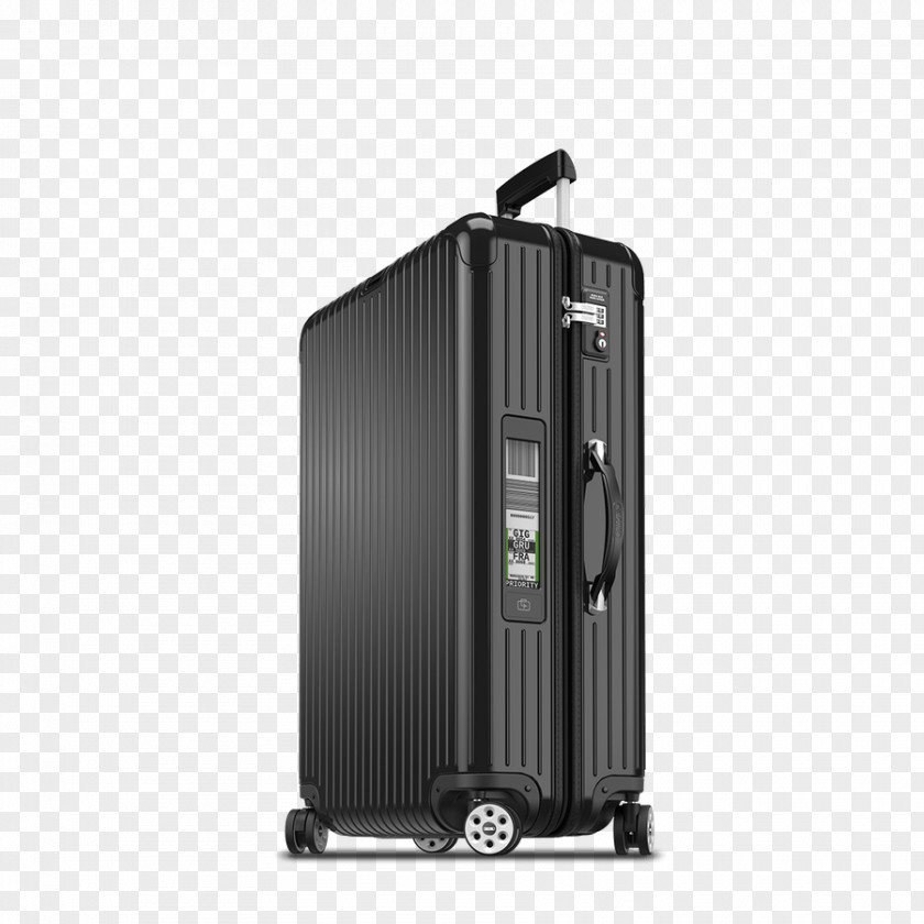 Suitcase Rimowa Electronic Tag Topas Stealth Multiwheel Baggage PNG