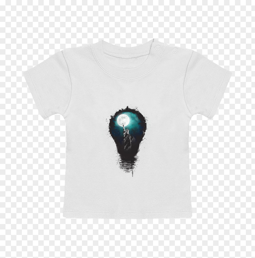 T-shirt Sleeve Art Neck Turquoise PNG