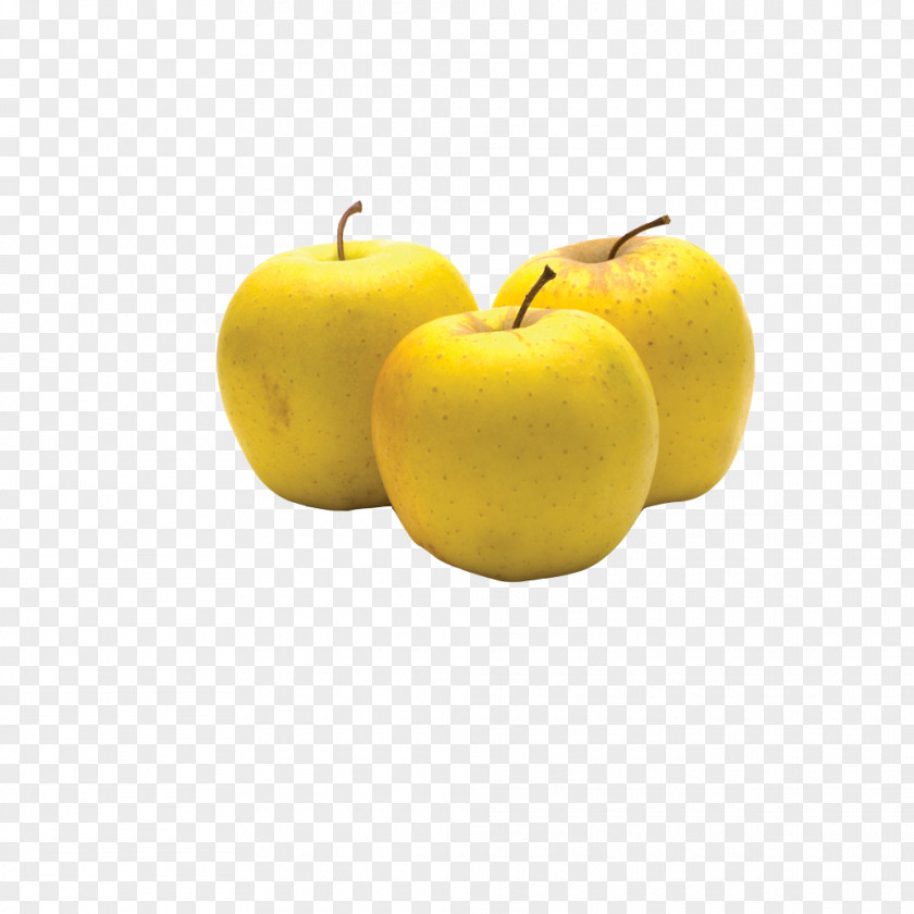 Three Yellow Apples Apple Download PNG