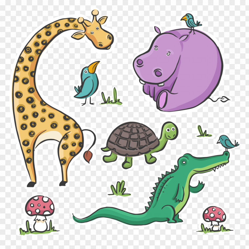 Vector Animal Park Lovely Animals PNG