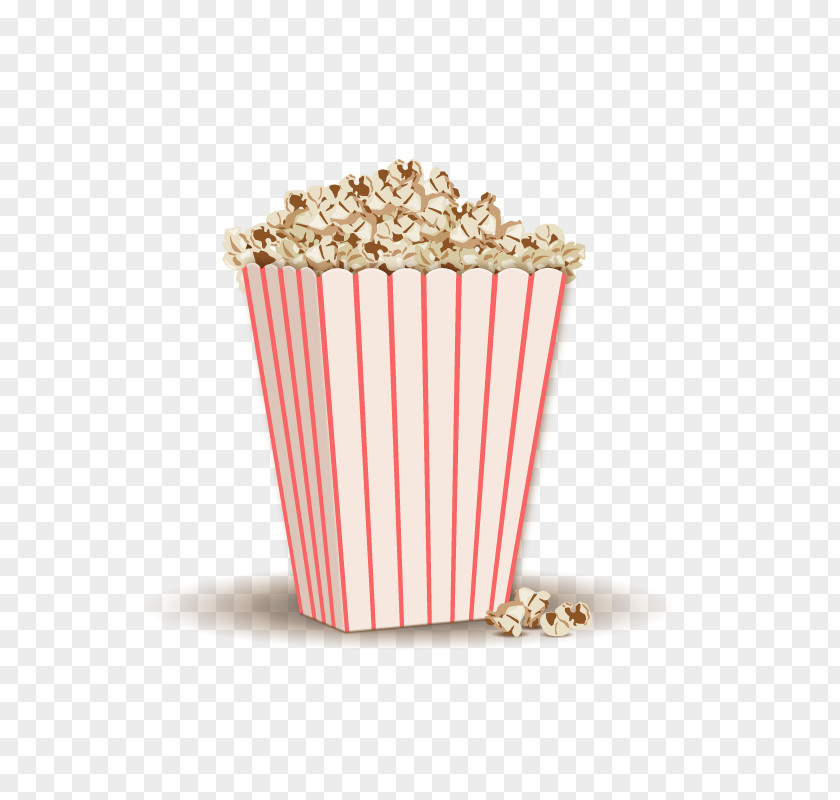 Vector Big Popcorn Caramel Corn Film PNG