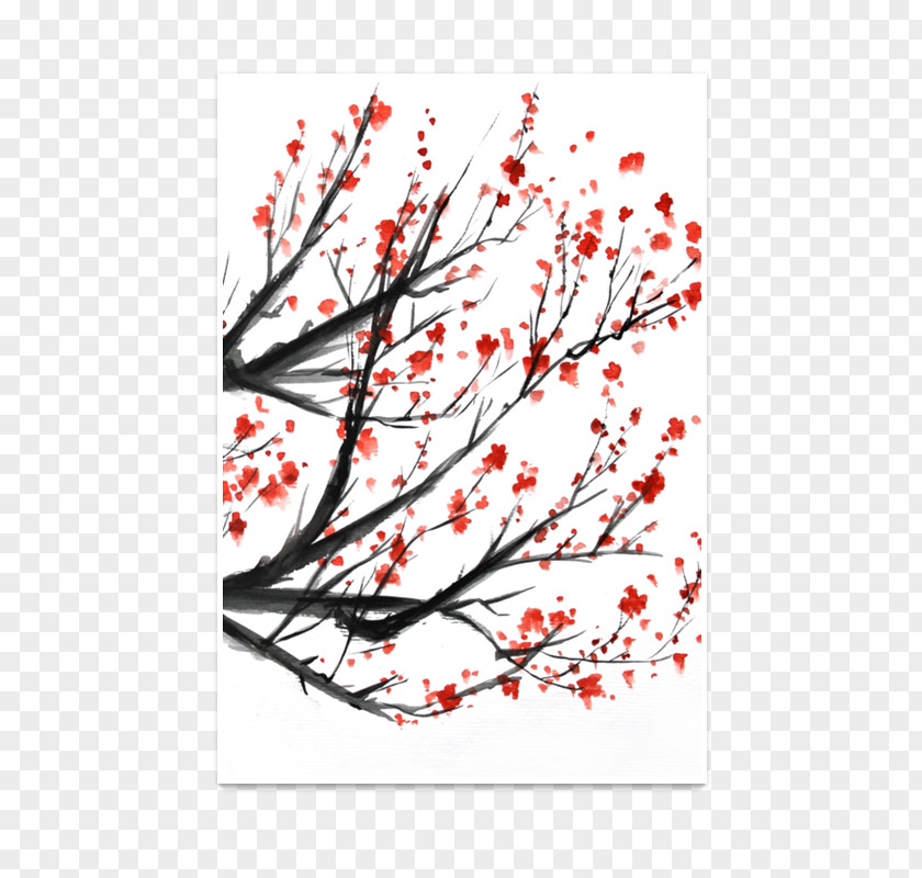 Cherry Blossom Watercolor Painting Graphic Design Cerasus PNG