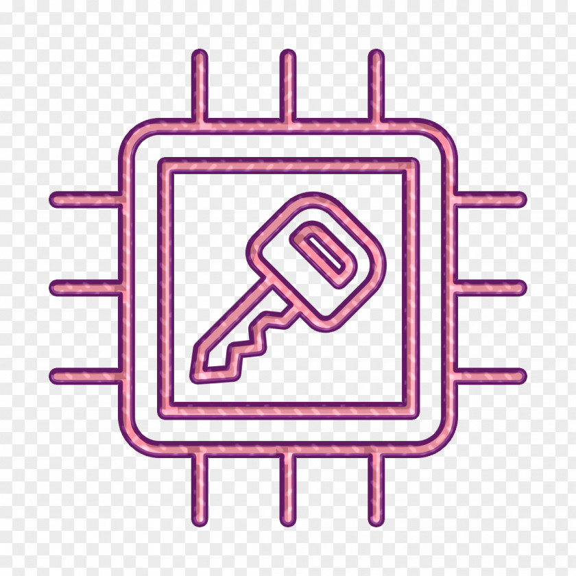 Chip Icon Cyber Cpu PNG