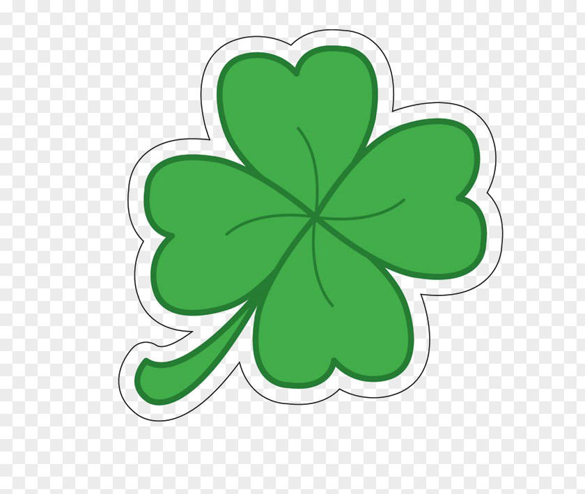 Clover Four-leaf Sticker Image Decal PNG