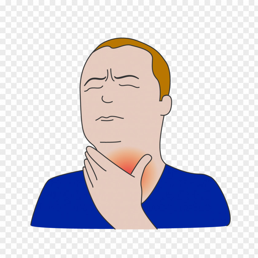 Cough Neck Sore Throat Cartoon Clip Art PNG