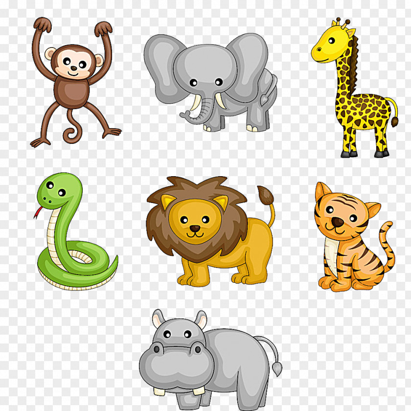 Cute Animals Cartoon Wildlife Royalty-free Clip Art PNG