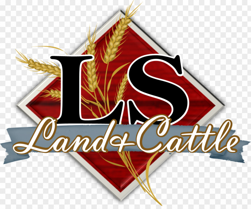Wheat Straw Red Angus Simmental Cattle Agriculture Logo PNG
