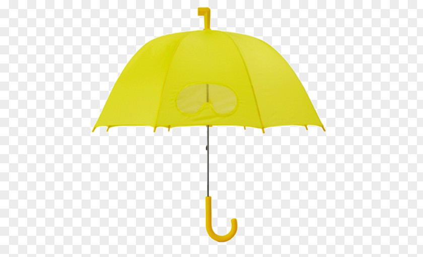 Yellow Umbrella Rain Hat Pattern PNG