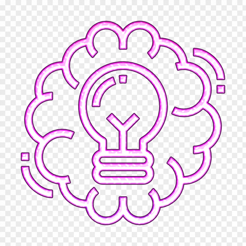Education Icon Brain Brainstorming PNG