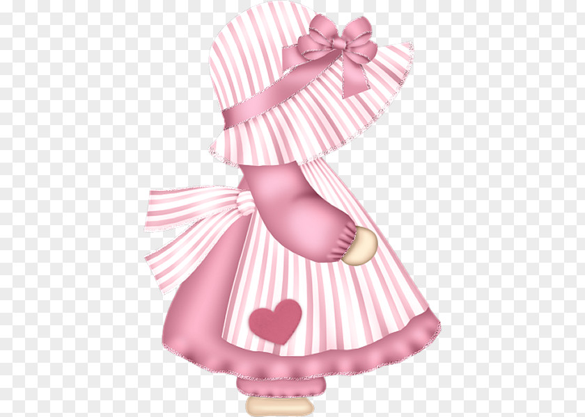 Pink Doll Child Polka Dot PNG