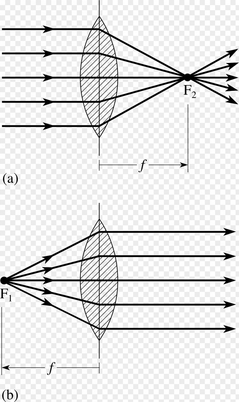 Ray Thin Lens Drawing Curved Mirror Focus PNG