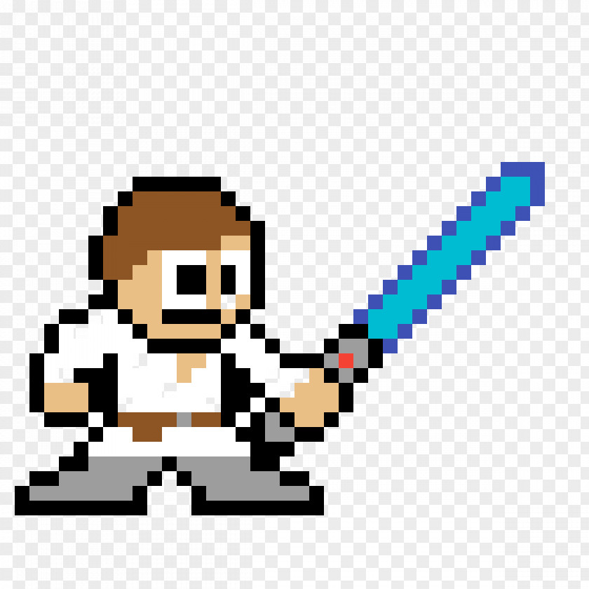 Star Wars Luke Skywalker Mace Windu Boba Fett Yoda Pixel Art PNG