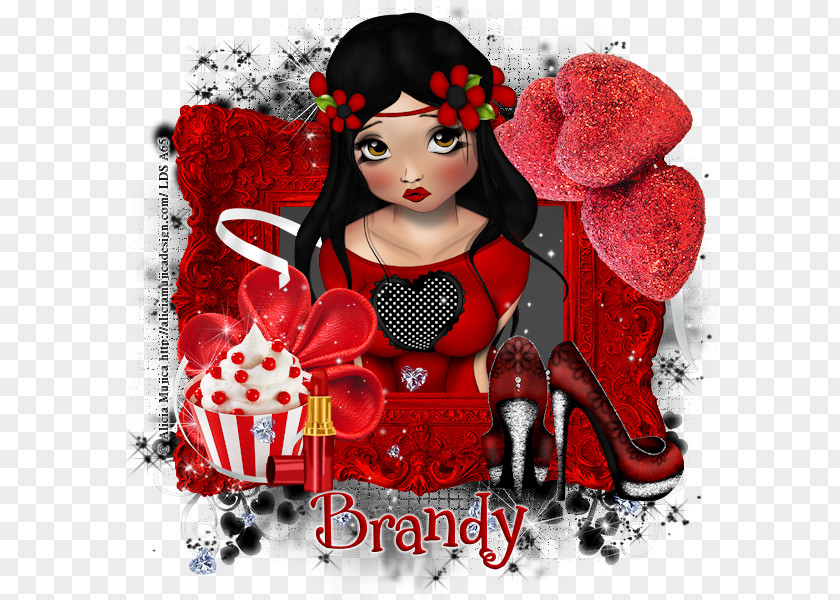 Valentine's Day Cartoon Character Poster PNG