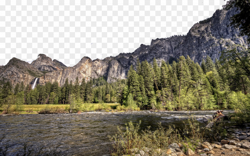 Yosemite National Park, Three Falls Berchtesgaden Park Glacier Point Valley Wallpaper PNG