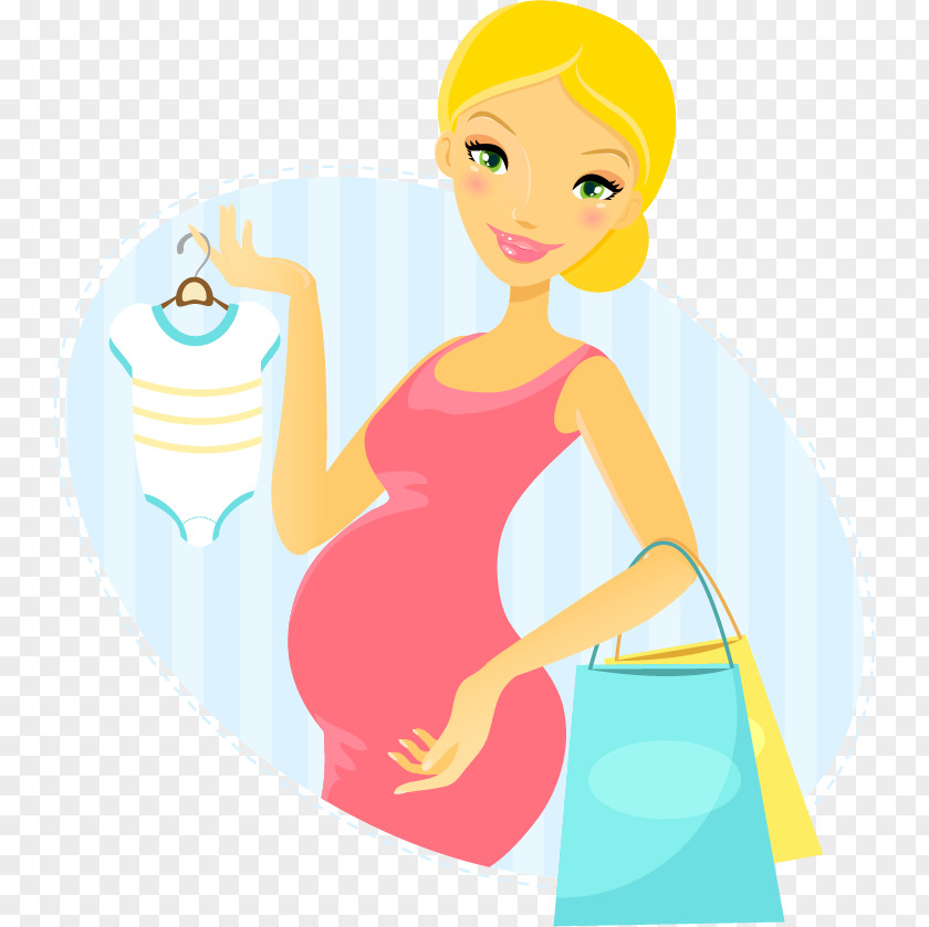 Cartoon Pregnant Women Vector Material Pregnancy Woman U5b55u5987 PNG