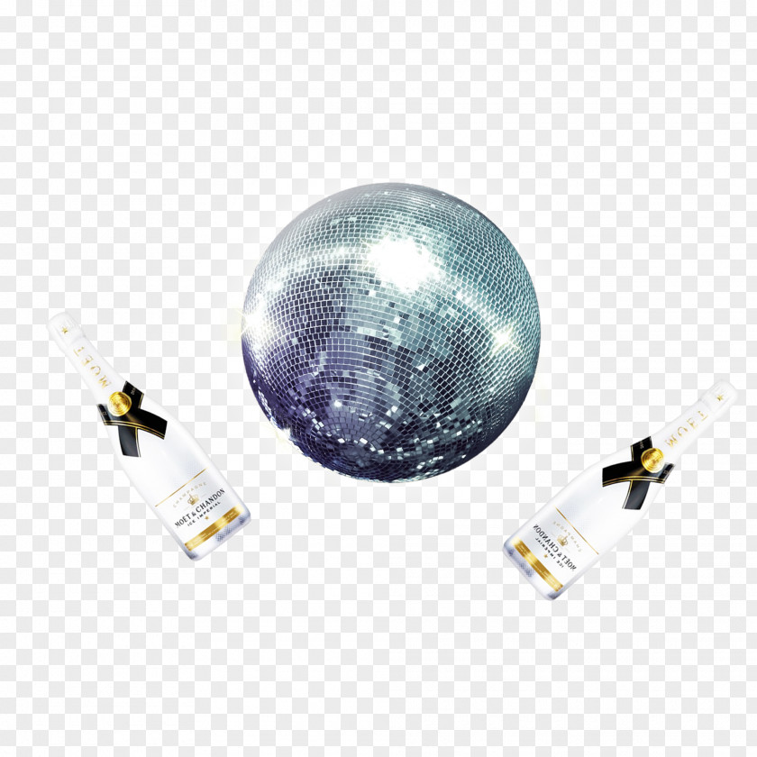 Champagne Disco Ball PNG