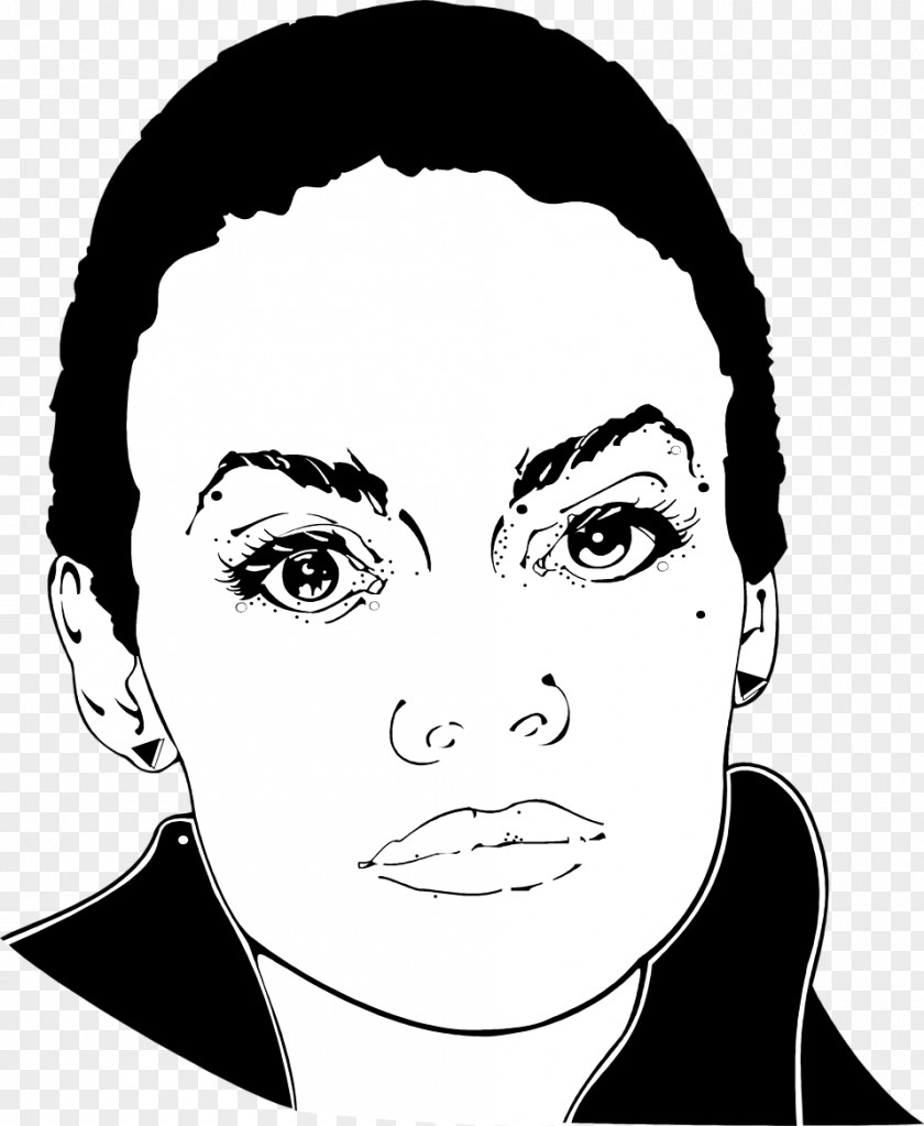 Woman Face Black And White Female PNG