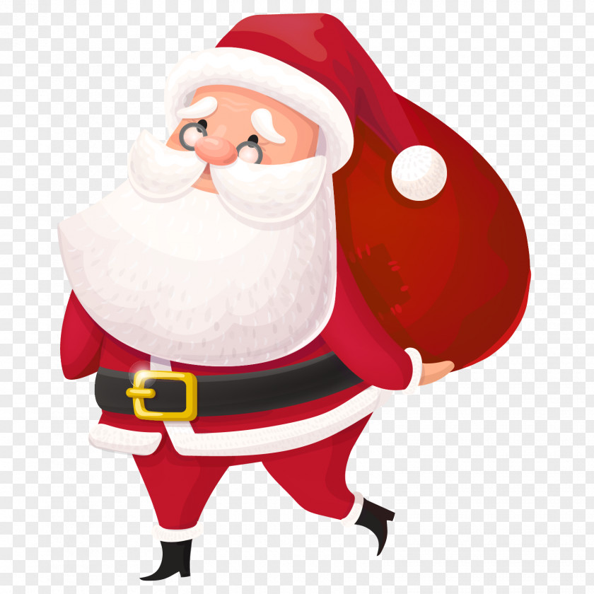 After Christmas Shopping Santa Claus Day Mrs. Gift Image PNG