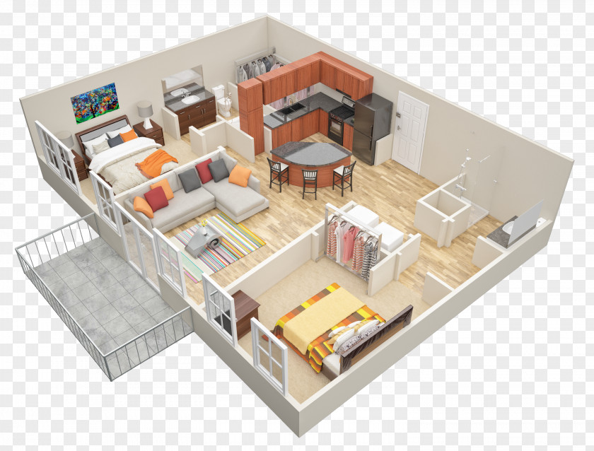 Bathroom Interior Loft House Plan Apartment Floor PNG