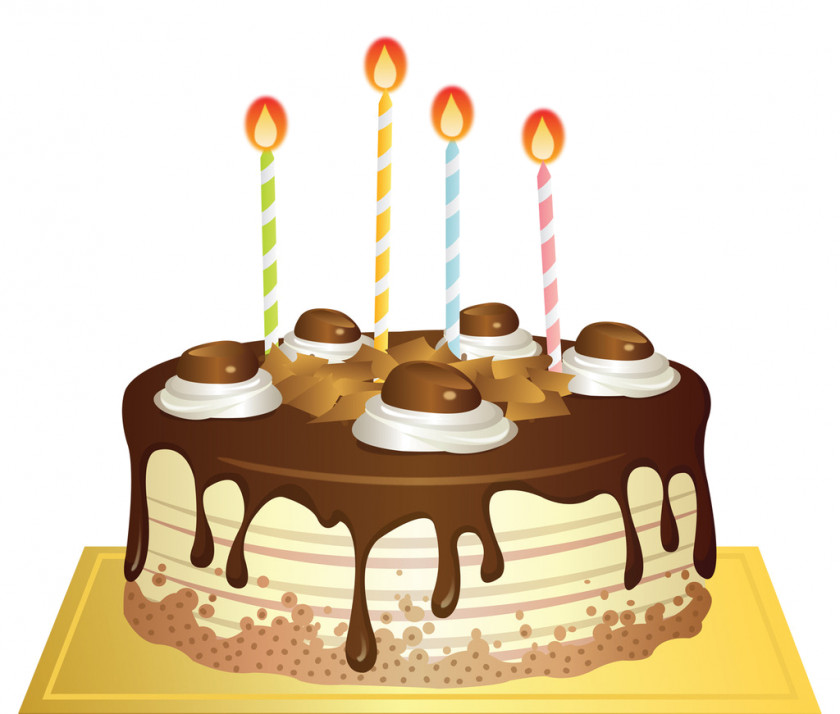 Chocolate Cake Layer Birthday Frosting & Icing Cream PNG