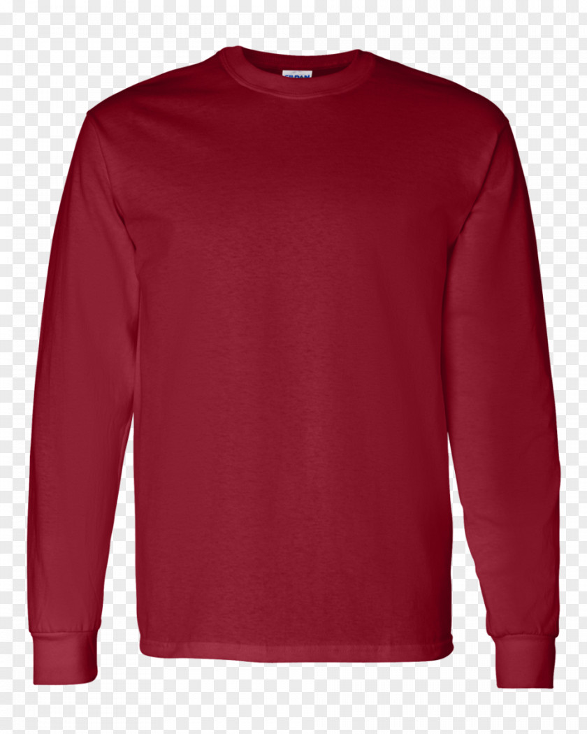 COTTON Long-sleeved T-shirt Hoodie Gildan Activewear PNG