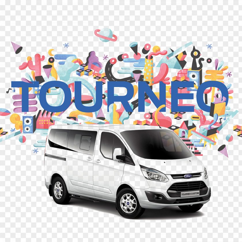 Creative Car Ads Ford Transit Connect Courier Van Custom PNG