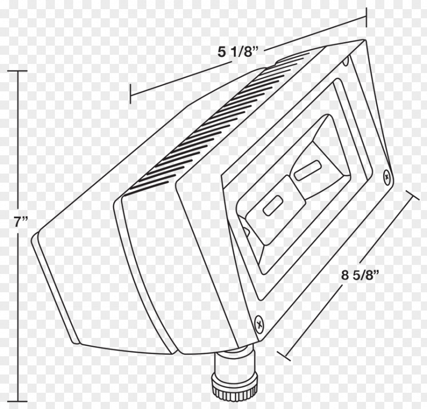 Crescent Picture Material FFLED RAB FLOOD LED Lighting FFLED18 Sketch White Paper PNG
