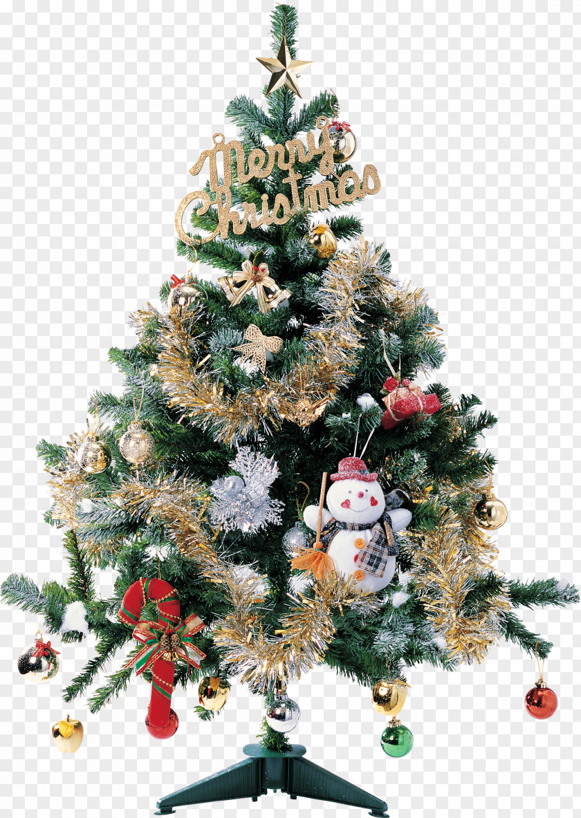 Christmas Tree Santa Claus Tree-topper Ornament PNG