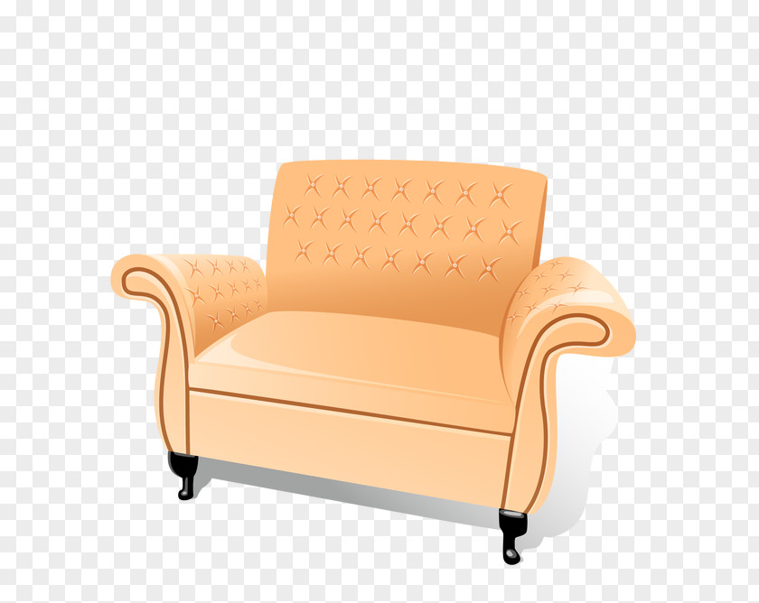 Vector Pink Sofa Loveseat Couch Furniture Chair PNG