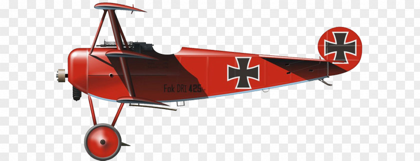 Redbaron Triplane Fokker Dr.I Airplane The Red Fighter Pilot First World War PNG