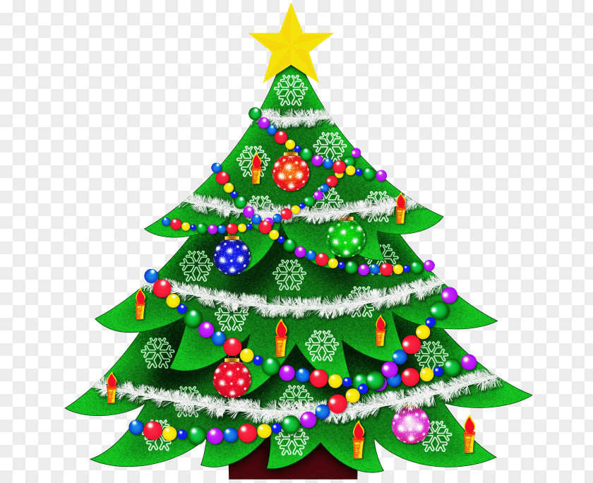 Watercolor Christmas Tree Clip Art PNG