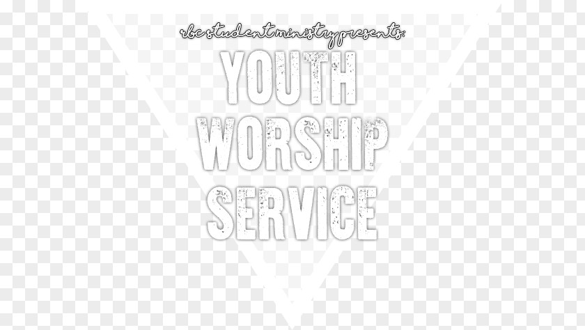 Worship Flyer Logo Brand Line White Font PNG