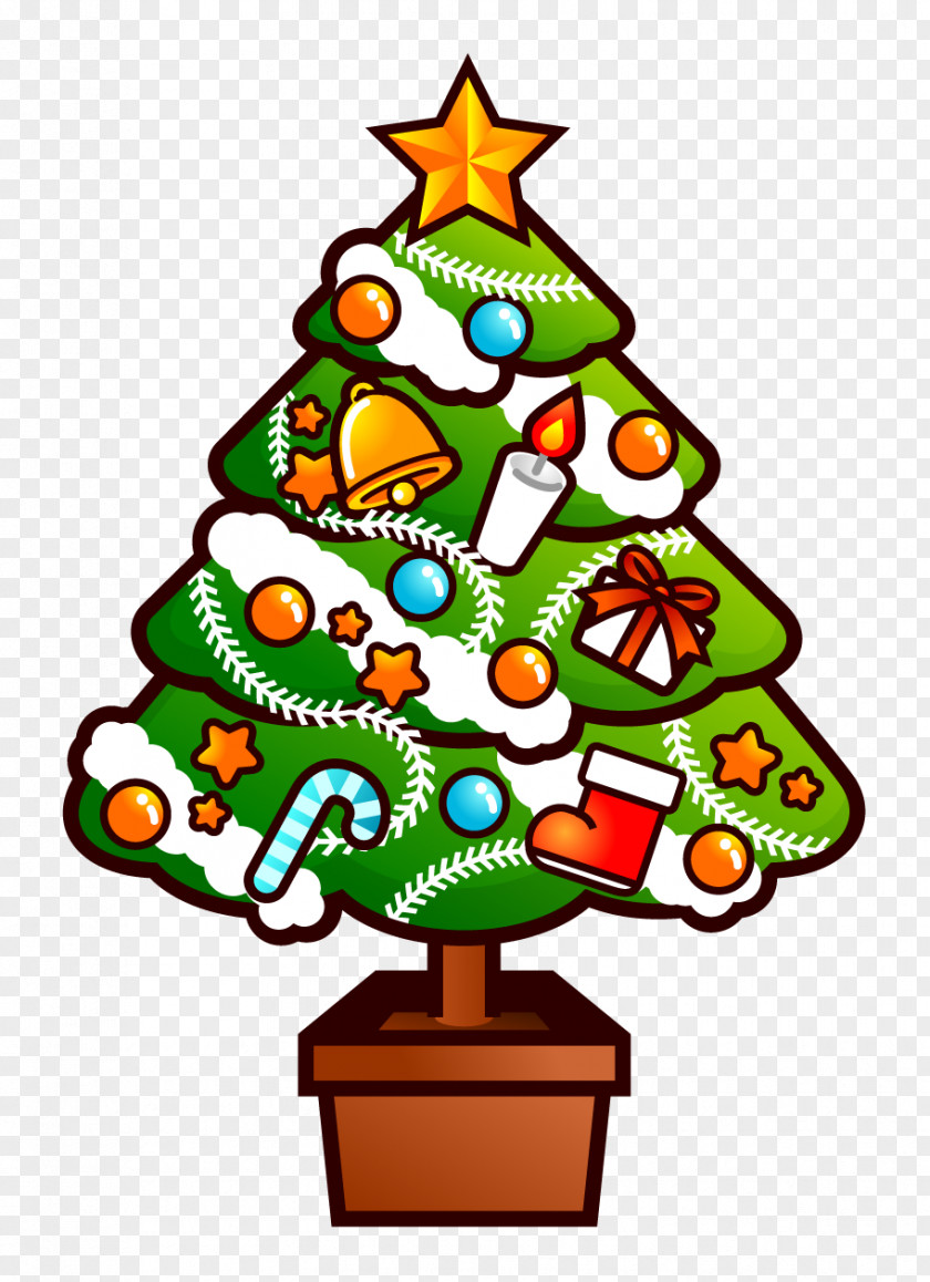 Christmas Tree Ornament Santa Claus クリスマスプレゼント PNG