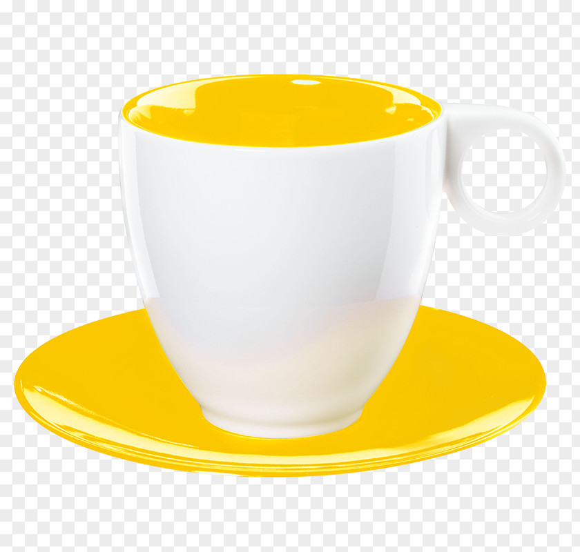 Coffee Cup Saucer Yellow Tea PNG
