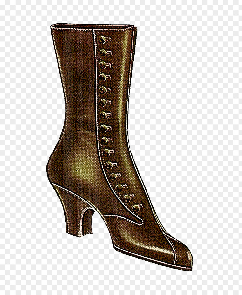 Footwear Boot Shoe High Heels Brown PNG