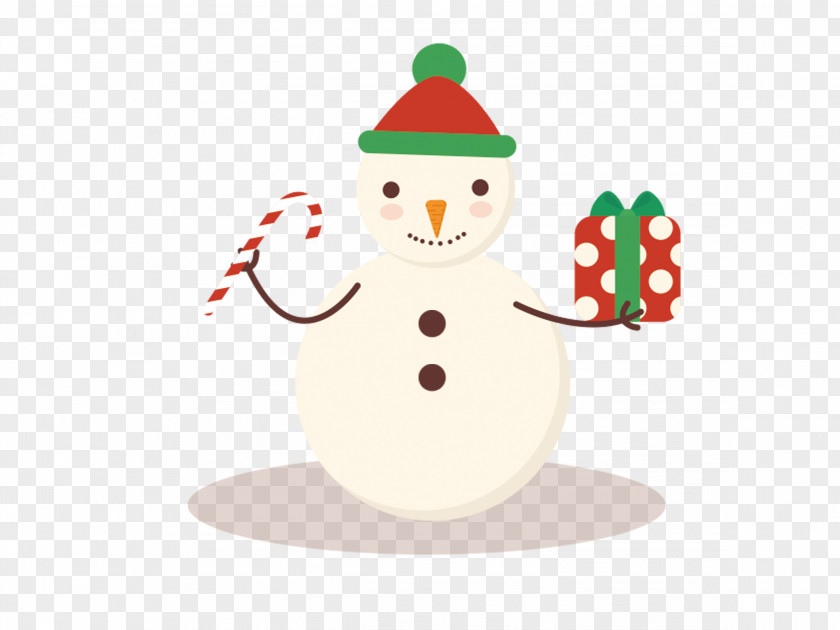 Snowman Gift Christmas PNG