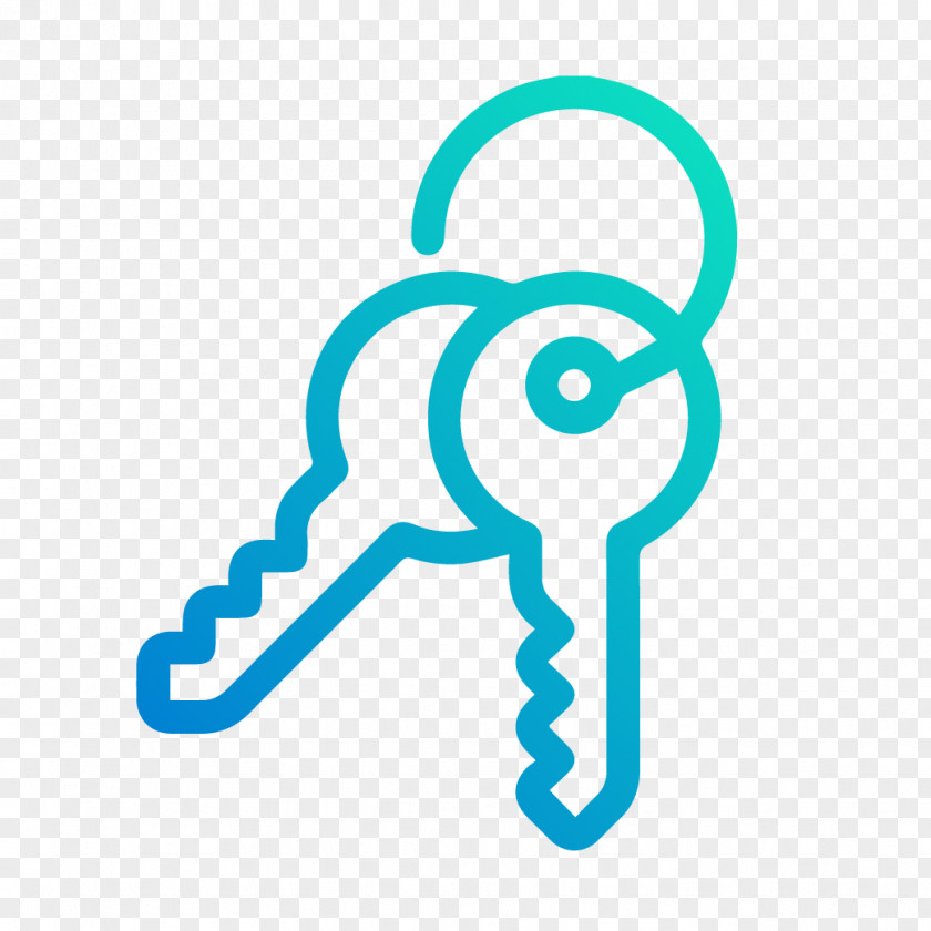 Symbol Turquoise Key Icon PNG