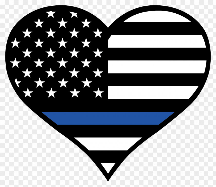Thin Blue Line Law Enforcement Sticker Police Officer United States PNG