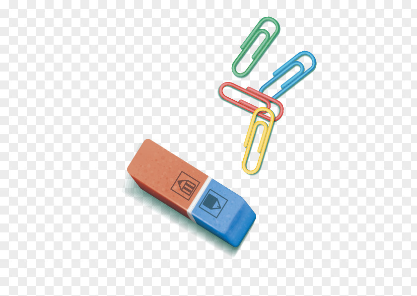 Vector Eraser Paper Clip PNG