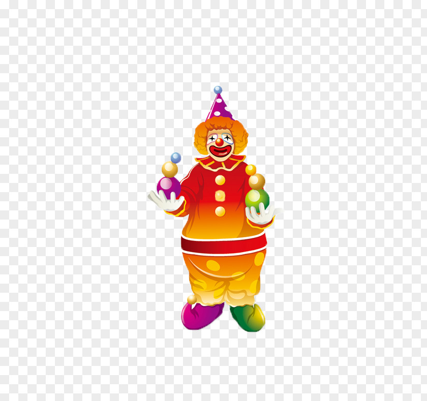 Clown Circus Illustration PNG