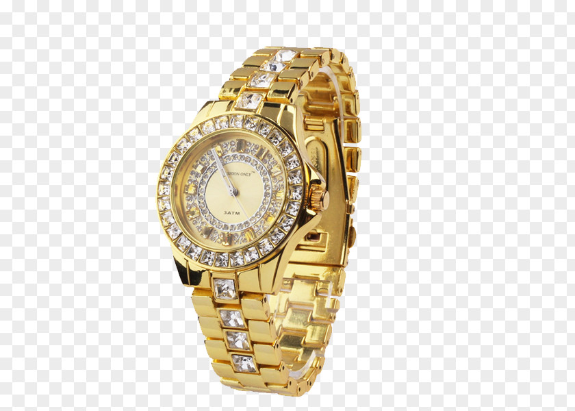 Watch Quartz Clock Gold PNG