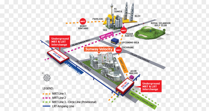 Kuala Lumpur Map Maluri Station Sunway Velocity Mall Cheras, Bukit Bintang Mass Rapid Transit PNG